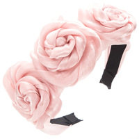 Gros Tissu Rose Fleur Bandeau Bandeaux Élastiques Cheveux Cerceaux Mode Cheveux Accessoires pour Femmes