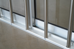 Tiêu chuẩn âm thanh bằng chứng trượt Windows thép không gỉ ngang màu đen nhôm bão tác động an ninh thiết kế thanh cho nhà - Product Image 4