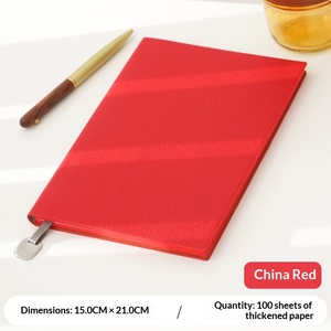 Libreta de Negocios Elegante y Sencilla de Cuero Suave, Personalizada A5, con Patrón de Lichi, para Empresas, con Caja de Regalo y Logotipo Impreso - Product Image 5