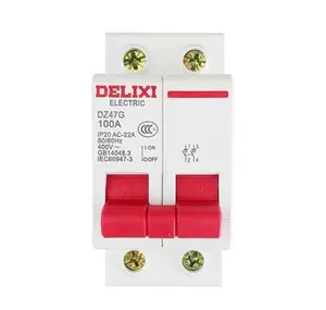 Delixi Supérieure qualité mcb mini disjoncteur miniature 1 pôle 2 pôles 3 pôles 4 pôles fabricant