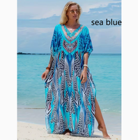Robe de plage grande taille pour femmes européennes et américaines, protection solaire, impression numérique 3D, vêtements d'été européens pour femmes