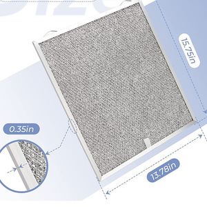 Maille filtrante en aluminium pour hotte de cuisine, 2 pièces, pour remplacement du système de ventilation de cuisine - Product Image 2
