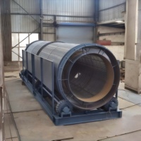 Mesin Trommel Saringan Drum PENGPAI 30t/h Kekakuan Tinggi untuk Pemisahan Pasir, Kerikil, dan Tanah