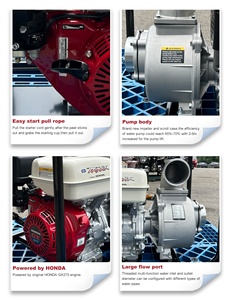 Pompa d'Acqua a Benzina GX270 <span class=keywords><strong>Honda</strong></span>, Pompa a <span class=keywords><strong>Motore</strong></span> a Benzina da 4 Pollici per Irrigazione - Product Image 5