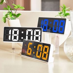 Hot Sale New Design LED Temperature Calendar Alarm <b>Clock</b> <b>Battery</b> Powered Electronic Desk <b>Clock</b> Voice Activated Wake-up LUMINOVA - Product Image 4