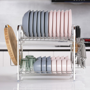 High Quality Stainless Steel Dish Display Rack And Bowl Holder Hot Selling Plastic Galvanized Kitchen Dish Drying Rack