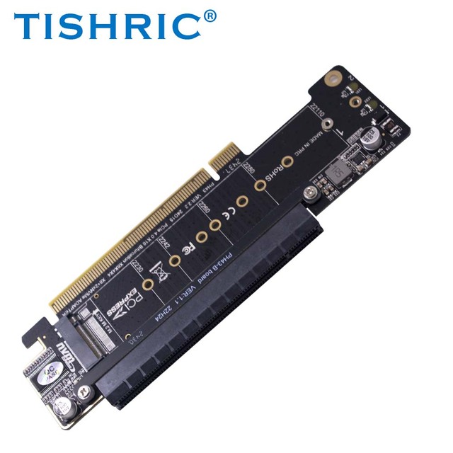 TISHRIC PCIe 4.0 Channel Split Expansion Adapter Card 8+4+4High Ultra Quad VROC M.2 NVMe