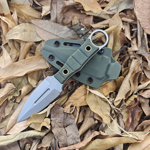 سكين ثابت من الفولاذ 3Cr13 عالي الصلابة حاد للاستخدام التكتيكي والصيد والبقاء على قيد الحياة والتخييم مع غمد K من EMHTiii - Product Image 3