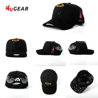Casquettes de baseball 4UGEAR personnalisées de qualité supérieure à 5 panneaux avec logo brodé pour hommes – Personnalisable