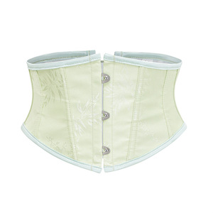 Corsets Vintage Jacquard Sous-Buste pour Femmes, Ceinture Amincissante, Serre-Taille Court, Bustiers à Lacets, Gaine Amincissante 3581 - Product Image 3