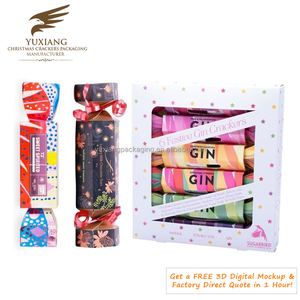Craquelins de Noël personnalisés OEM en papier, craquelins de Noël de luxe pour hôtels, emballage en gros provenant d'un fabricant direct de craquelins sans plastique - Product Image 2