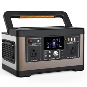 2023 Outdoor Camping 500w Portable Power Charging Station 140400 (520wh) LiFePO4 Pure Sin Wave BMS Rechargeable Generator