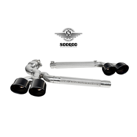 Kit d'échappement arrière à quatre sorties pour BMW X3 G45 G48 2025+ en acier inoxydable 304, style OEM, embouts en fibre de carbone en option