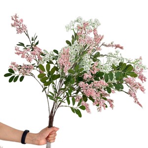 Fleur artificielle Yasunobu en forme de gressin, branche unique en mousse, faite à la main, pour décoration de mariage et de maison, taille moyenne, blanc, rose, violet - Product Image 5