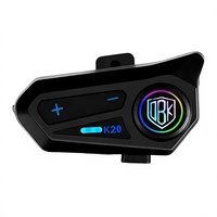 Casque de moto K20 pour Headsetfactory, vente en gros, personnalisable, réduction du bruit, design étanche, longue autonomie de la batterie