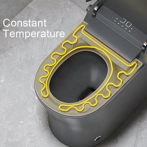 सैनिटरी वेयर ग्रे सिरेमिक बुद्धिमान शौचालय बाथरूम स्वचालित wc धूमकेतु होटल बाथरूम के लिए स्मार्ट शौचालय - Product Image 4