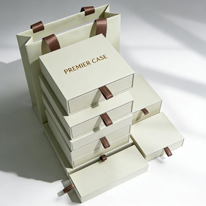 Custom Wholesale Luxury Paper Drawer Bracelet Earring Necklace Ring Jewelry Packaging <strong>Boxes</strong> <strong>Set</strong> with Logo - Product Image 2