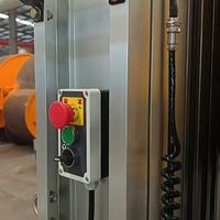 En stock : Nacelle élévatrice hydraulique électrique, hauteur de plateforme 10,1 m, conception étroite 0,8 m, élévateur monoplace pour bâtiments commerciaux