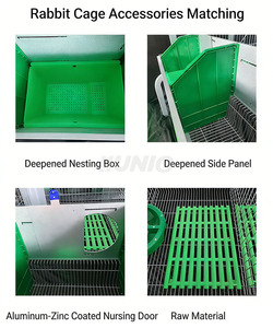 <span class=keywords><strong>Cage</strong></span> à lapins de luxe neuve et abordable en alliage d'aluminium de type H pour la reproduction en <span class=keywords><strong>intérieur</strong></span> dans le Henan - Product Image 2