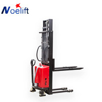 Offre Spéciale 1000kg 1.5t 2ton 3m Portable Palette Auto Charge Manuel Chariot Élévateur Semi Électrique Gerbeur Récupérateurs