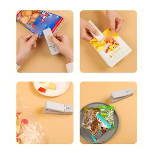 Mini-scelleuse USB rechargeable pour sacs de conservation, clip de scellage, autocollant de scellage pour aliments, collations, gadgets de cuisine - Product Image 2