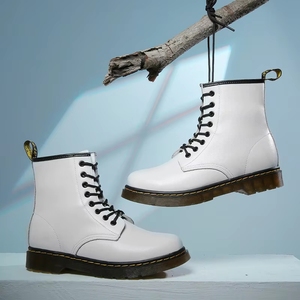 Bottes britanniques pour hommes, hauteur genou, en cuir véritable, grandes tailles 35-48, imperméables, chaussures d'hiver décontractées, chaussures de neige, chaussures d'extérieur, Heattech, fermeture éclair, rétro - Product Image 5