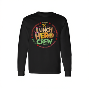 Camiseta de manga larga Lunch Hero Crew, regalo para los trabajadores de la cafetería escolar - Product Image 2