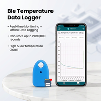 Thermomètre hygromètre sans fil BLE avec application intelligente, enregistrement/exportation de données et alertes pour maison et serre