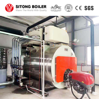 WNS3-1.25-YQ 3 ton/uur industriële horizontale vuurpijp stoomketel op gas, diesel of olie, met hoge efficiëntie, voor een fruitsapfabriek