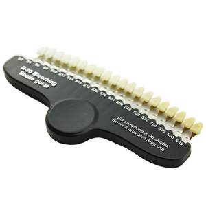 Professionale di sbiancamento dei denti di colore comparatore fino a 20 ombra dentaria guida con specchio materiale plastico a basso prezzo - Product Image 1