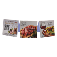 Carte PVC à impression recto verso, code QR, mini-étiquette NFC, carte de commande à scanner, vente en gros, carte personnalisable imprimable, menus de restaurant, hôtel