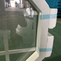 Fenêtre octogonale fixe en PVC WEIKA WINDOWS-American avec grilles décoratives, usage pour lucarne à fixation par clous, certifiée NFRC AAMA