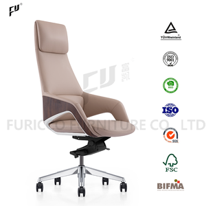 Venta al por mayor de lujo ergonómico moderno giratorio Manager silla de oficina ajustable para el trabajo ejecutivo de cuero genuino sillas de oficina - Product Image 4