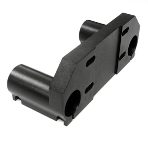 Soporte de Aluminio Anodizado Negro Personalizado OEM, Piezas de Mecanizado para Equipos de Fresado CNC de 5 Ejes - Product Image 2