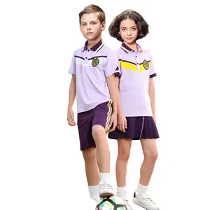 OEM/ODM özel amerikan okul üniforması anaokulu ilkokul üniforması okul üniforması tasarımlar elbise erkek şort