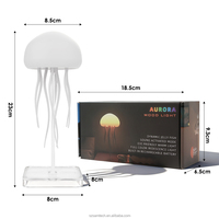 Lampe de chevet LED Méduse Dansante 2026 avec dégradé RGB, commande vocale et chargement Type-C