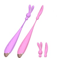 3-in-1 Nippel-Klitoris-Multifunktions-Massagestab G-Punkt-Nippel-Starker Stimulator Schneller Lustvoller AV-Stab Vibrator