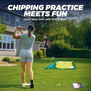 <span class=keywords><strong>Tapis</strong></span> d'entraînement de <span class=keywords><strong>golf</strong></span> pour le chipping, <span class=keywords><strong>tapis</strong></span> de jeu de <span class=keywords><strong>golf</strong></span> pour l'intérieur et l'extérieur, équipement de jeu extérieur pour enfants, ensemble de <span class=keywords><strong>golf</strong></span> pour le chipping - Product Image 2