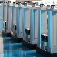 Mecanismo de transmisión lineal de carga de 500KG, cilindro servo eléctrico, varilla de empuje paralela, piezas de transmisión de energía eléctrica