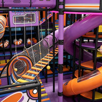 Équipement de terrain de jeu intérieur coloré de haute qualité pour enfants, capacité de 500 kg, taille et thème personnalisables pour jeux d'aventure commerciaux