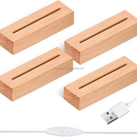 Veilleuse USB personnalisable pour enfants et adolescents Bois acrylique personnalisé avec nom gravé Cadeau d'anniversaire enfant Gadget promotionnel