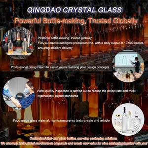 Botellas de Vidrio Mate Apilables de 200 ml, Dividibles y Combinables, Botellas Redondas para Vino, Licor, <span class=keywords><strong>Vodka</strong></span>, Whisky, Ginebra, Tequila <span class=keywords><strong>con</strong></span> Tapas - Product Image 2