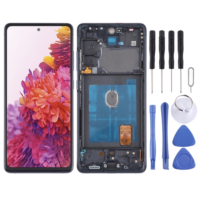 Original Super AMOLED LCD Screen for Samsung Galaxy S20 FE 4G SM-G780 Digitizer Full Assembly with Frame