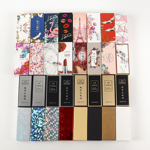 Venta al por mayor brillante Etiqueta Privada lápiz labial caja negro oro caja de embalaje CustomGift caja de embalaje - Product Image 1