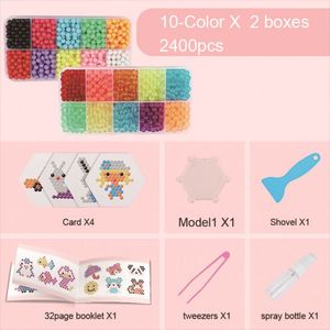 Juguetes Educativos para Niños 2019, 10 Colores, 2400 Piezas, Manualidades de Arte con Cristales en Aerosol, Rompecabezas, Cuentas Mágicas - Product Image 6