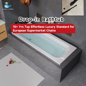 Kinglauren 120x70 Pulido Estilo Acrílico Rectangular Blanco Rentable Bañera PARA EL <span class=keywords><strong>Baño</strong></span> del Hogar con Sifón Cromado - Product Image 4