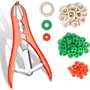 Kit de Bandas para Castración de Caballos, Herramienta Reutilizable, Bandas Ortopédicas de 3 Tamaños, Expansor de Balón Duradero, Instrumento Veterinario - Product Image 1