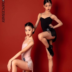 Sexy Latin Dance Jurk Roze Franjes Zoom Rugloos Ontwerp Rumba Chacha Jazz Salsa Dans Rok Voor Vrouwen - Product Image 4