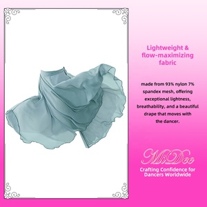 Jupe <span class=keywords><strong>de</strong></span> <span class=keywords><strong>danse</strong></span> lyrique MiDee pour femmes adultes avec laçage réglable et enveloppement pour les spectacles sur scène et l'entraînement en <span class=keywords><strong>studio</strong></span> - Product Image 4