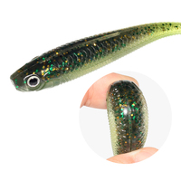 Vente en gros 5.4g 10cm Leurres souples bioniques artificiels de haute qualité pour la pêche au canard avec queue en T, leurre de pêche en plastique souple